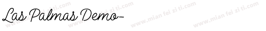Las Palmas Demo字体转换